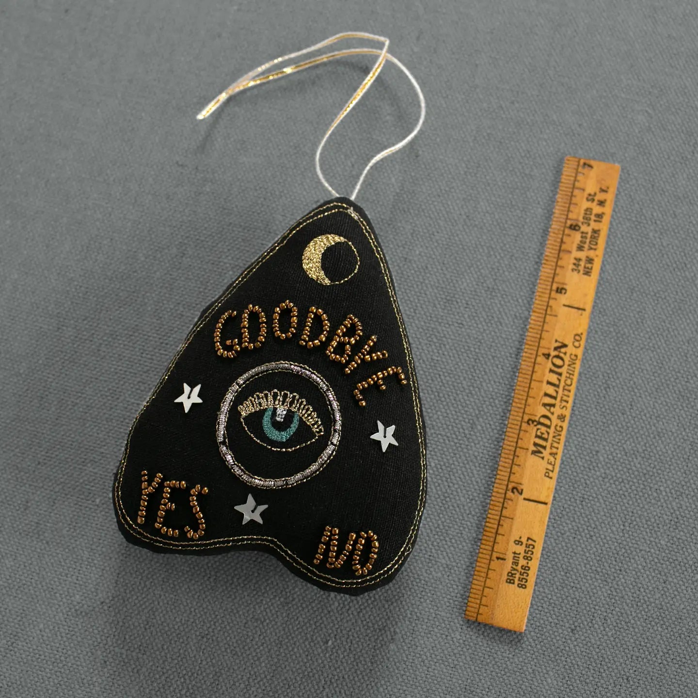 Ouija Board Planchette | Cotton & Lavender Stuffed Ornament