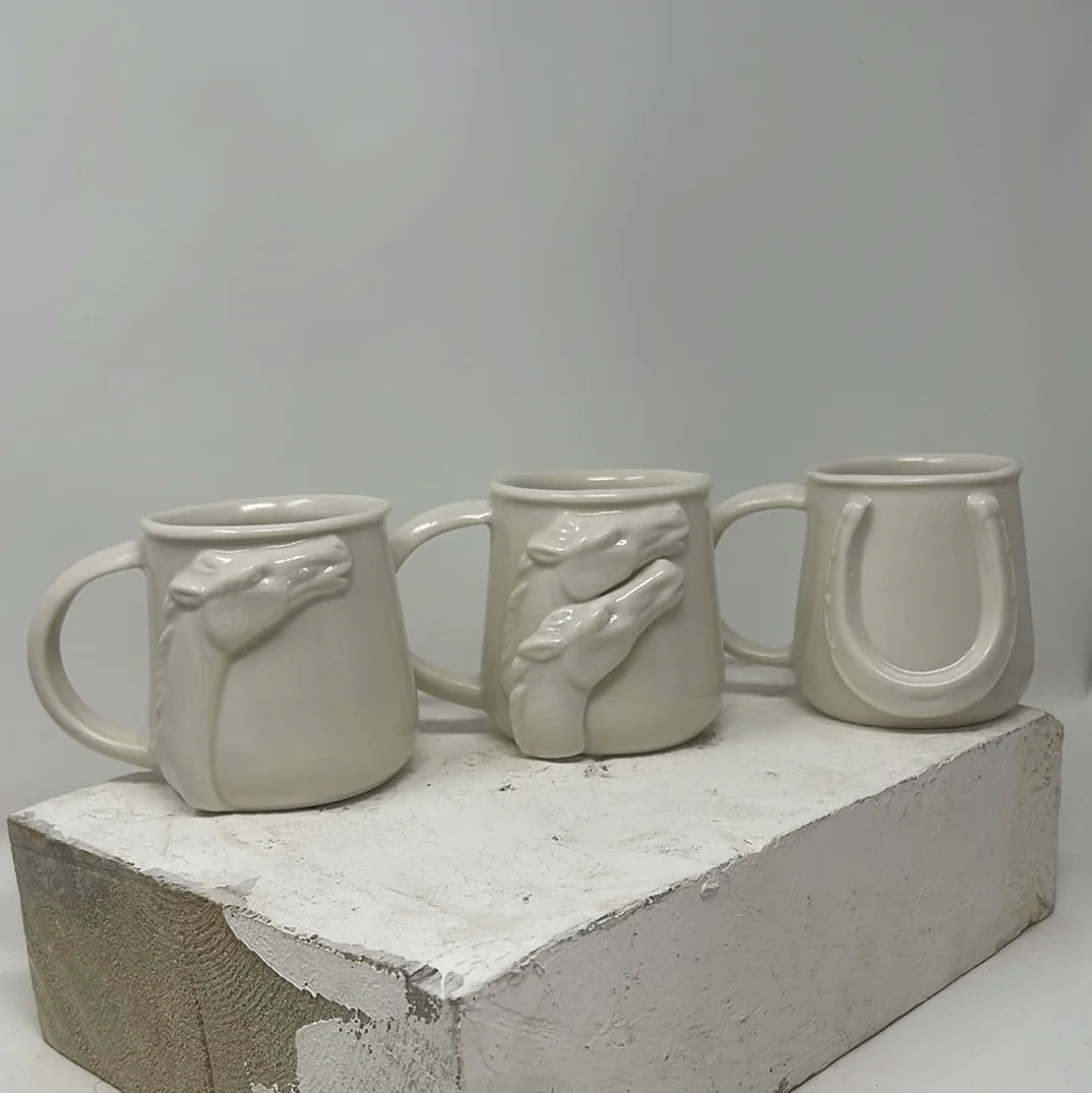 Porcelain Horse Mug
