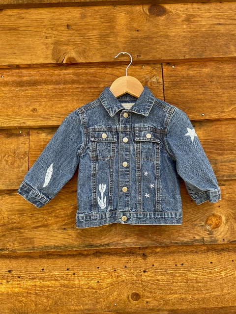 Upcycled Denim Toddler Jacket | Knomad Tiger