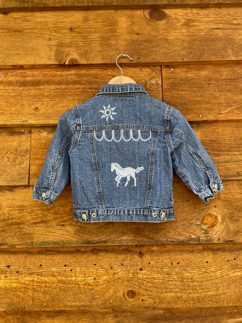 Upcycled Denim Toddler Jacket | Knomad Tiger