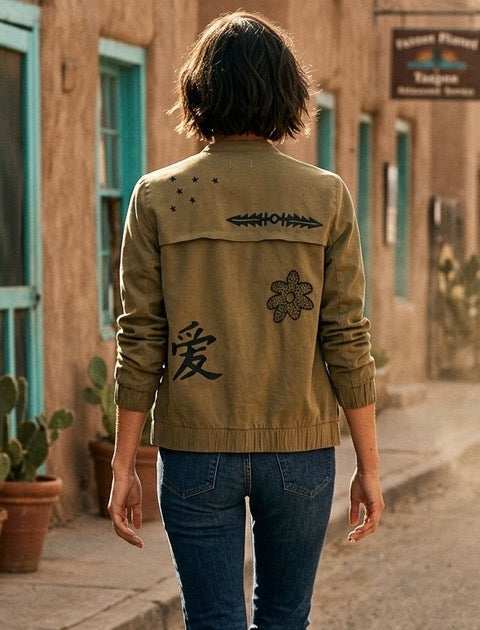 Upcycled Green Jacket | Knomad Tiger