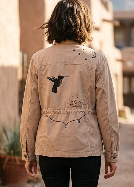 Upcycled Tan Cotton Jacket | Knomad Tiger