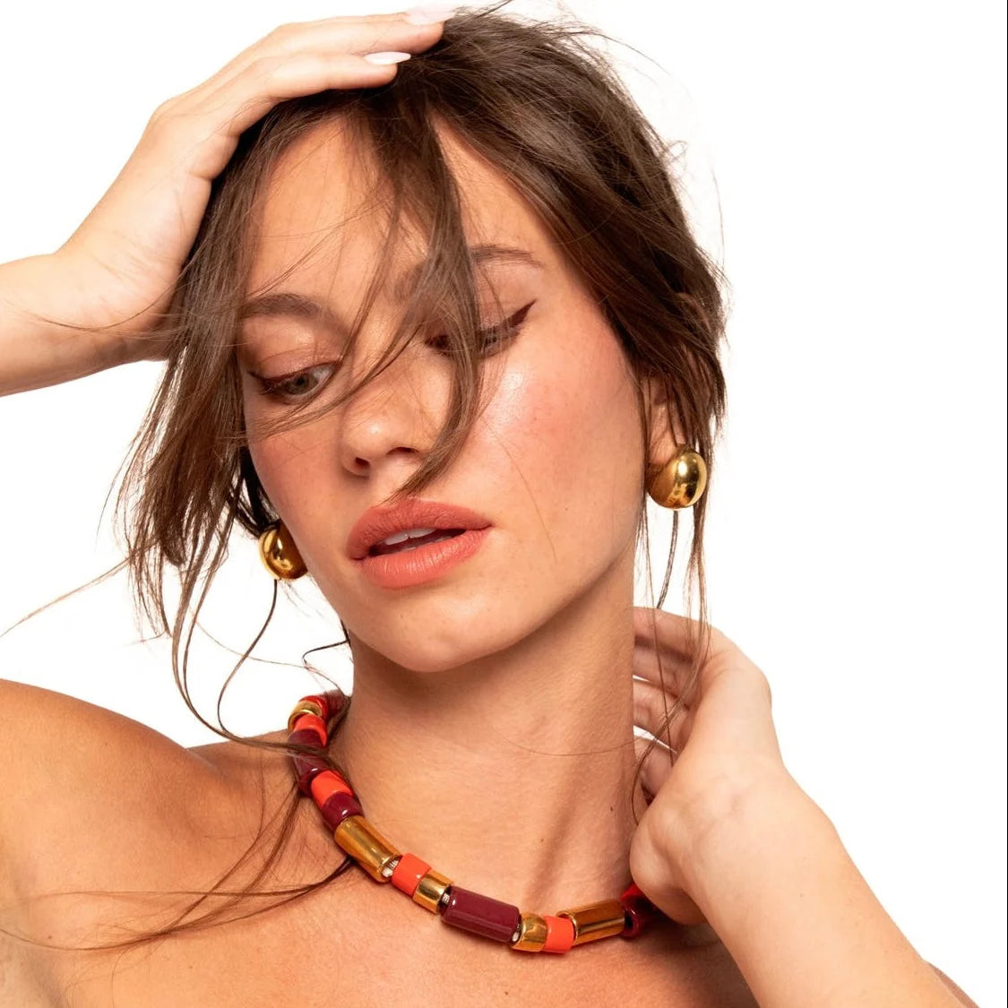 LOBSTER, WINE & KARAT | BEAD ONE & FOUR NECKLACE