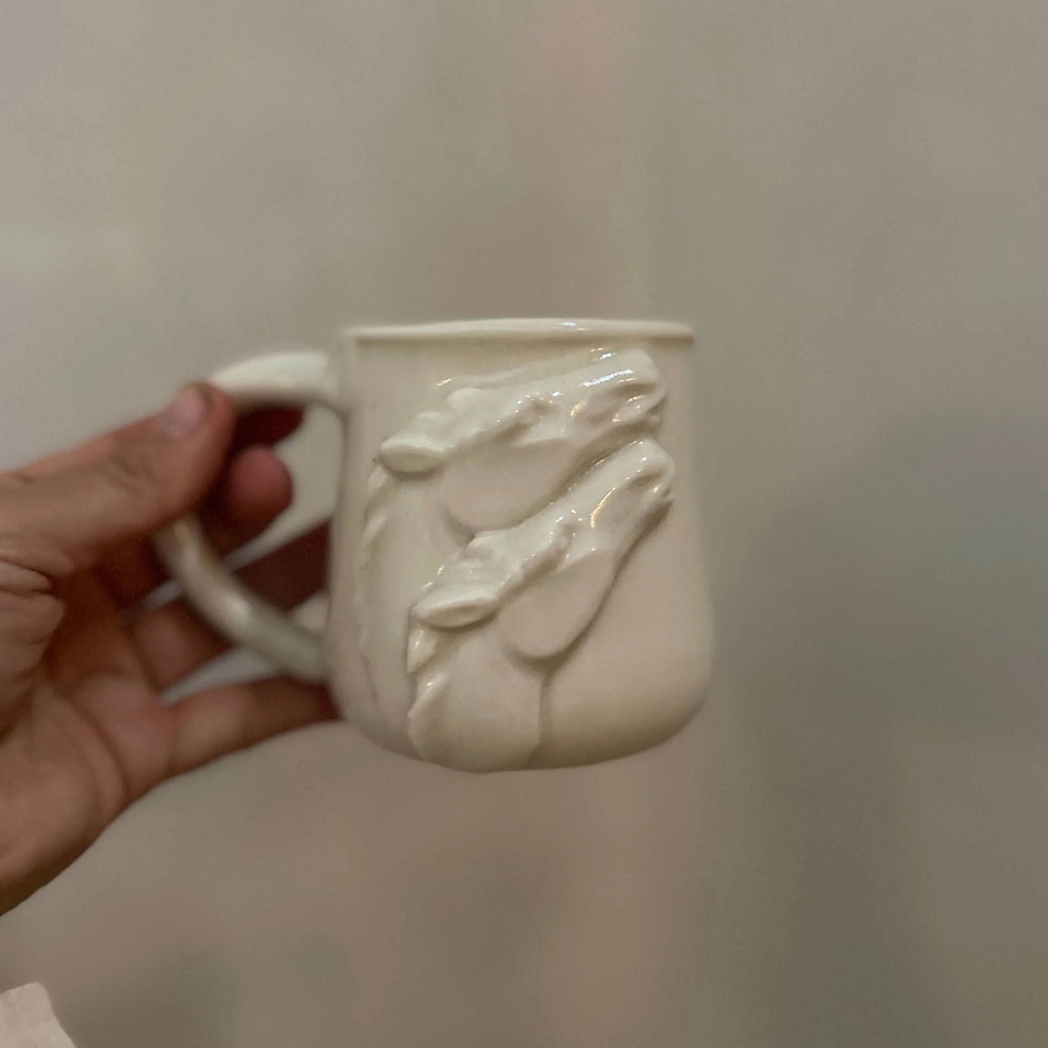 Porcelain Two Horse Mug