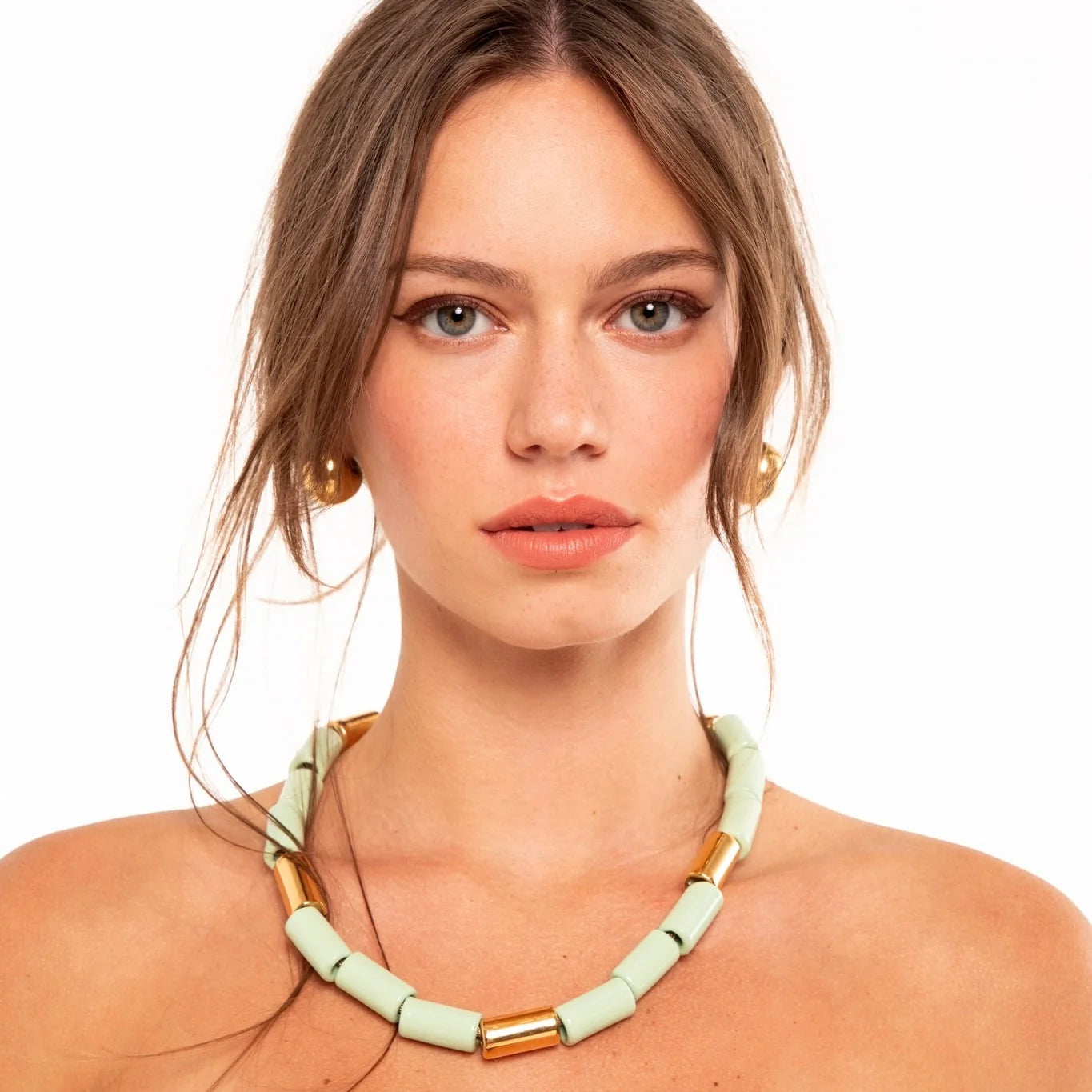 AMBROSIA & KARAT | BEAD FOUR NECKLACE