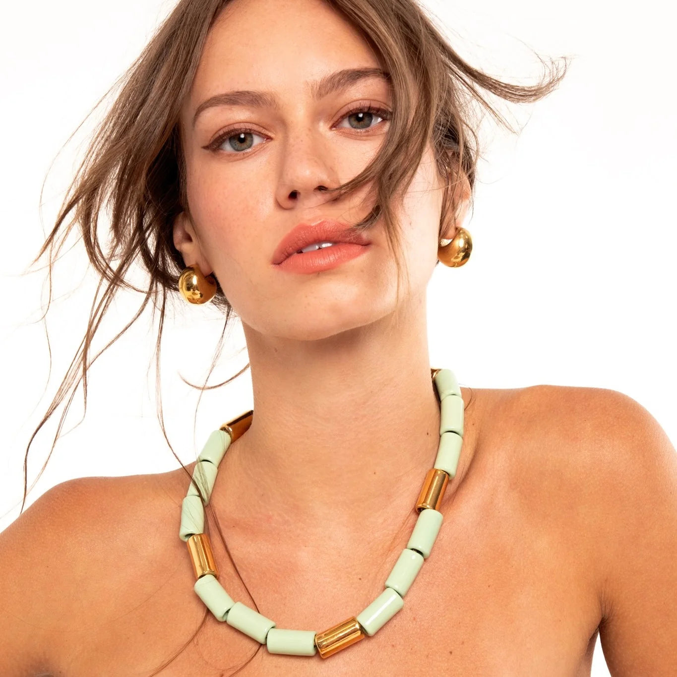 AMBROSIA & KARAT | BEAD FOUR NECKLACE