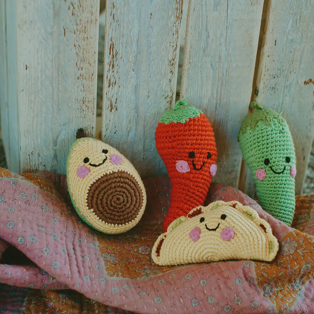 Avocado Toy Rattle