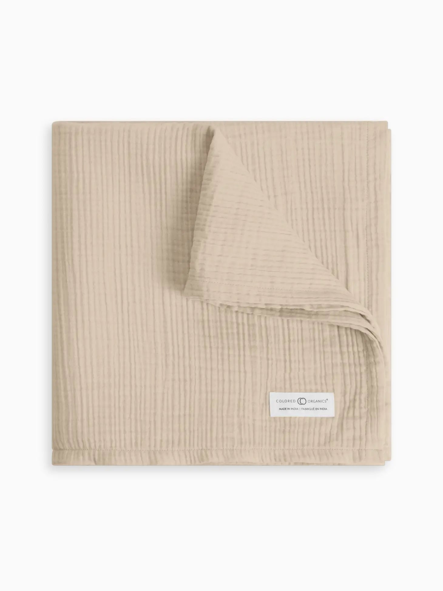 Organic Baby Muslin Swaddle Blanket | Clay