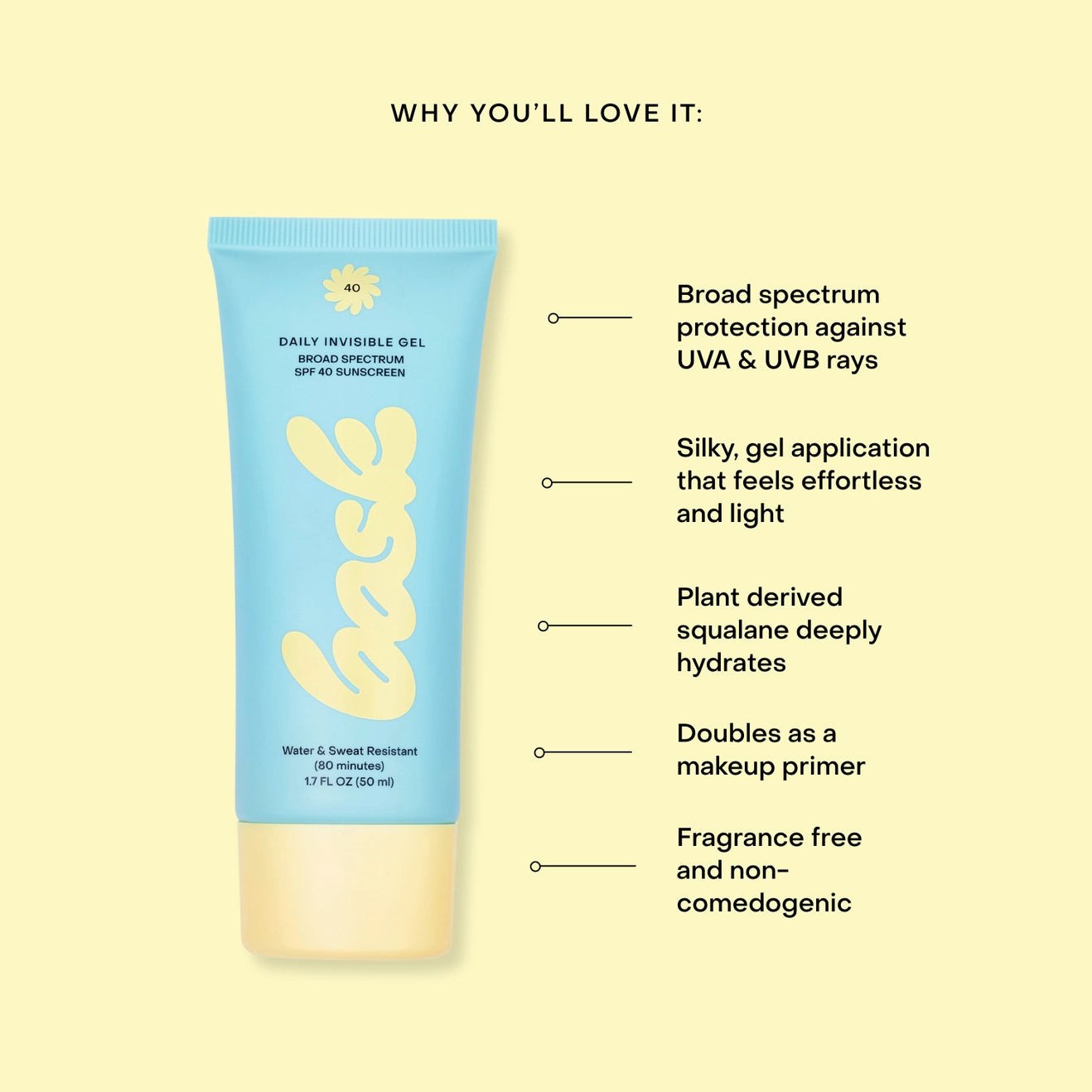 Spf 40 Daily Invisible Gel Face Sunscreen