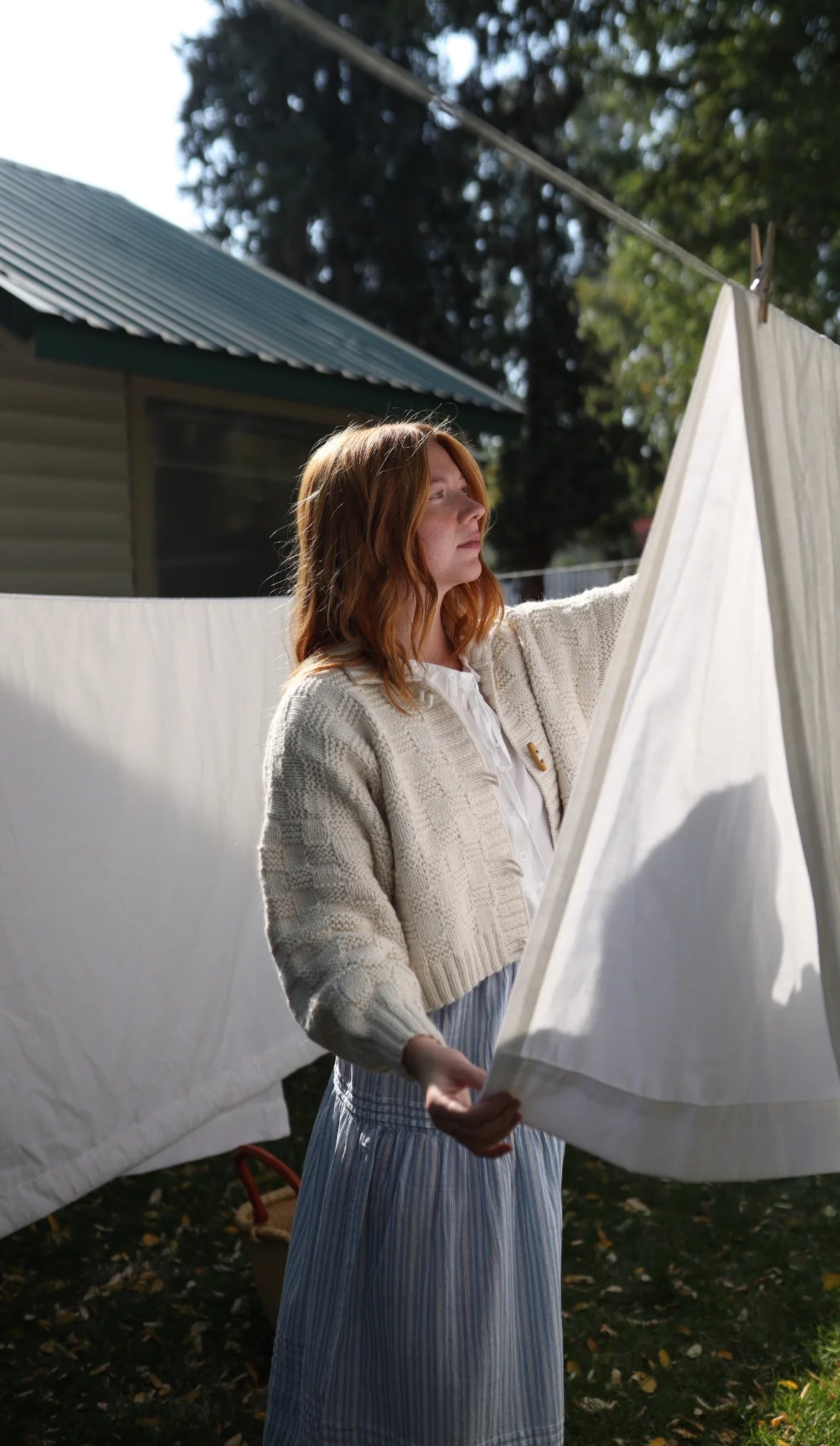 Basket Weave Cardigan | Crema