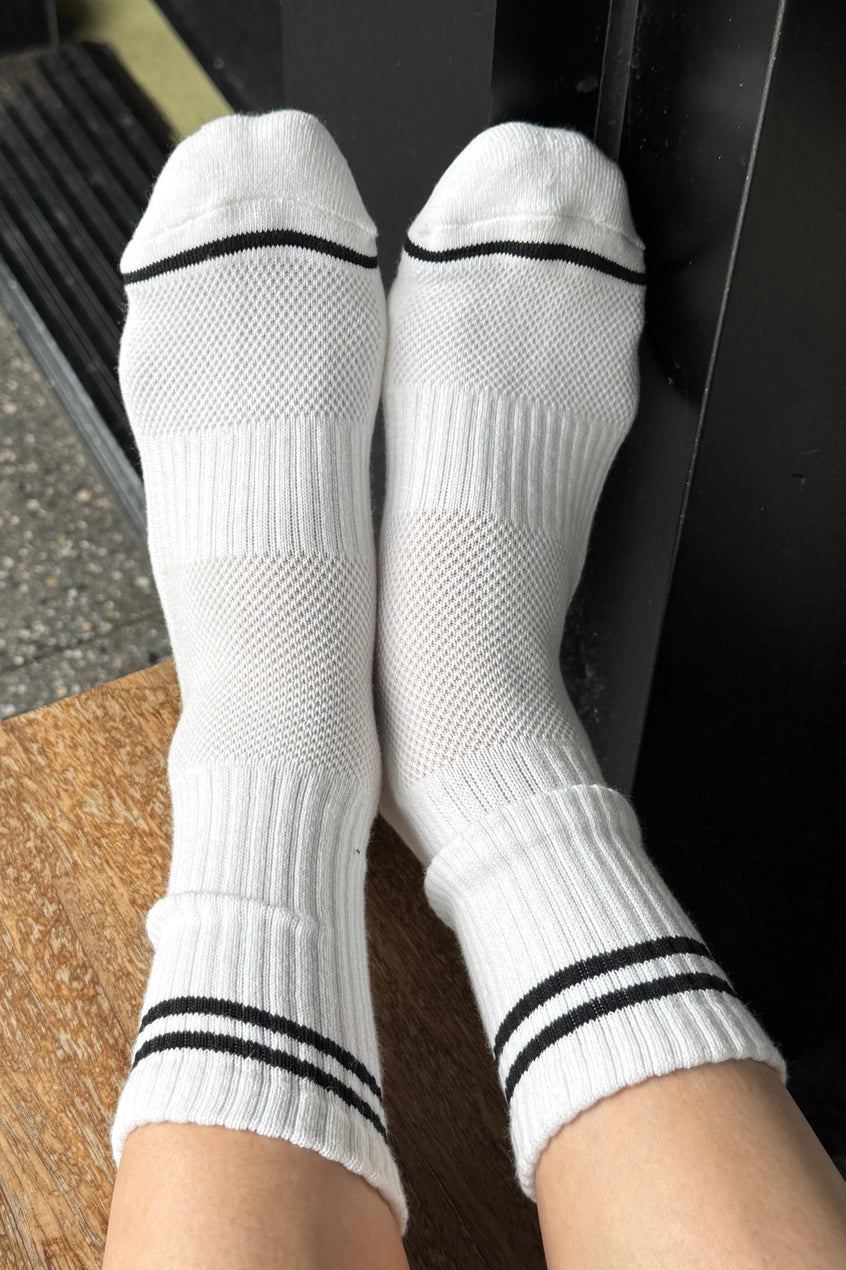 Boyfriend Socks | Classic White