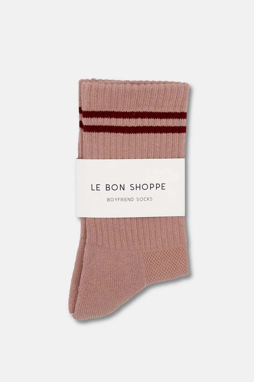 Boyfriend Socks | Vintage Pink