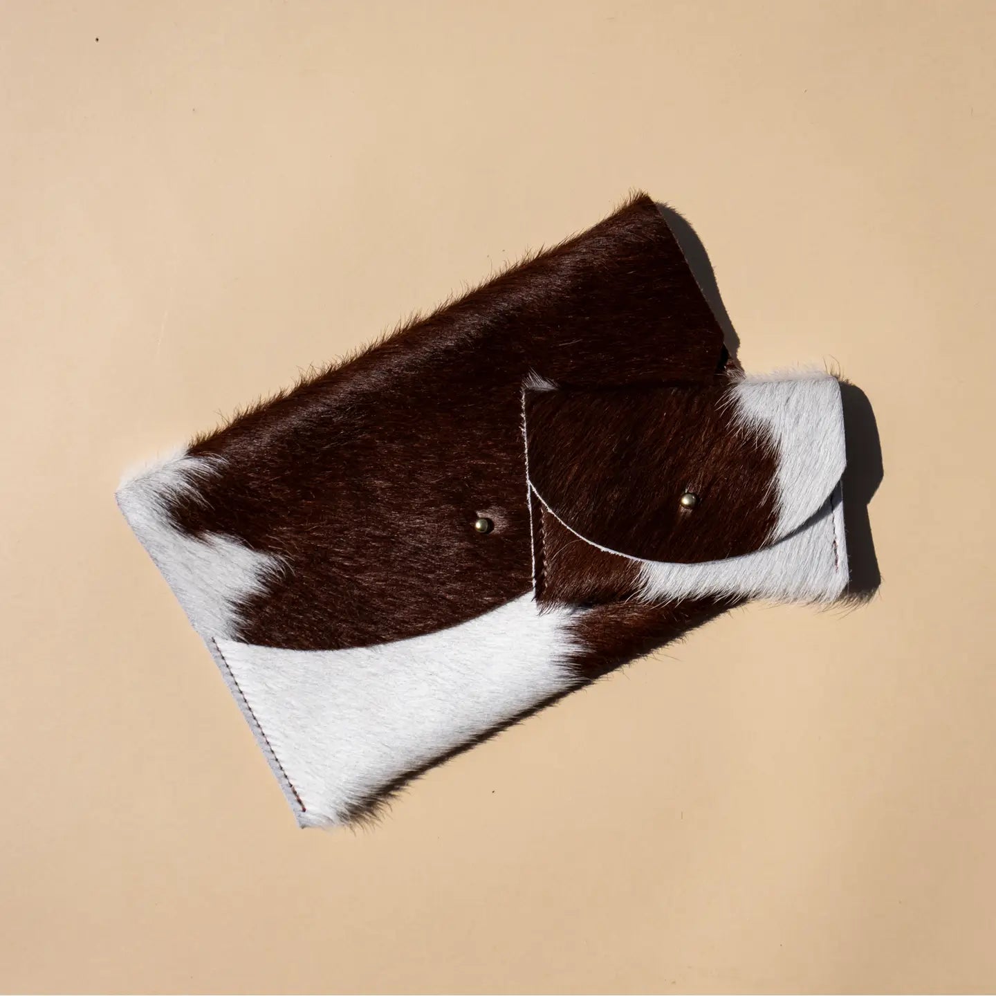 Brown + White Hide | Cardholder