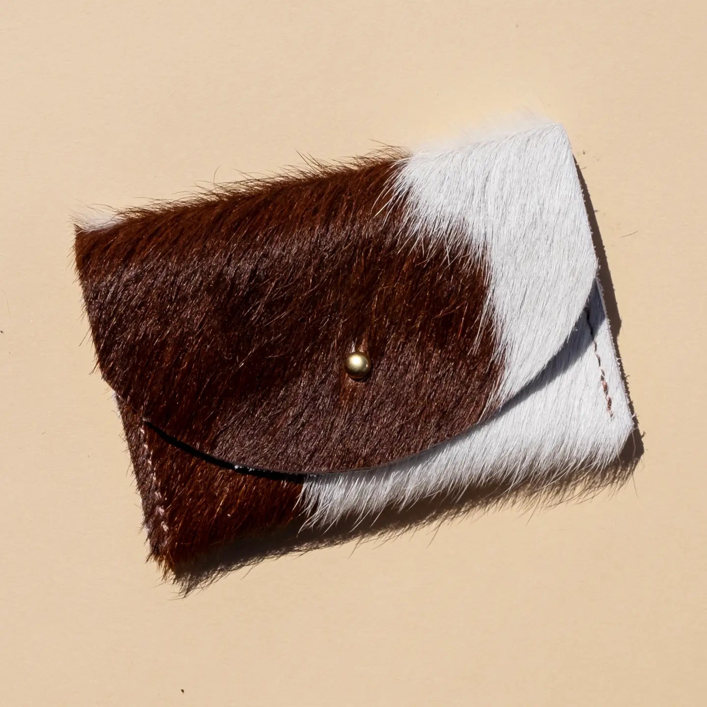 Brown + White Hide | Cardholder