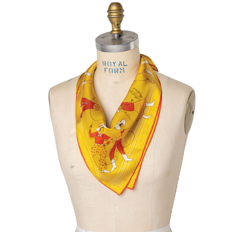 “Buck Up Buckaroo” | Silk Scarf
