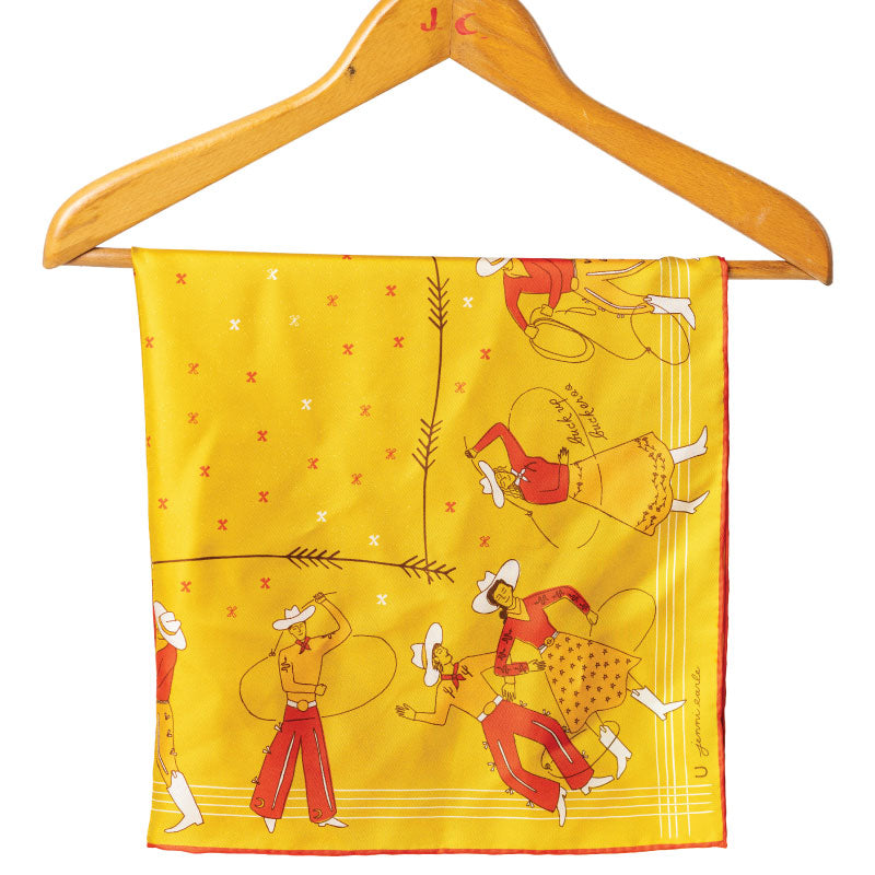 “Buck Up Buckaroo” | Silk Scarf