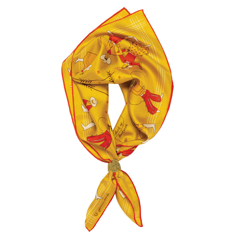 “Buck Up Buckaroo” | Silk Scarf