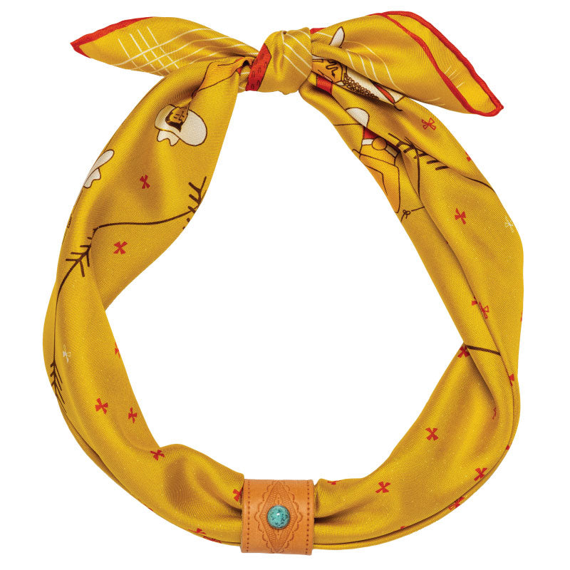 “Buck Up Buckaroo” | Silk Scarf