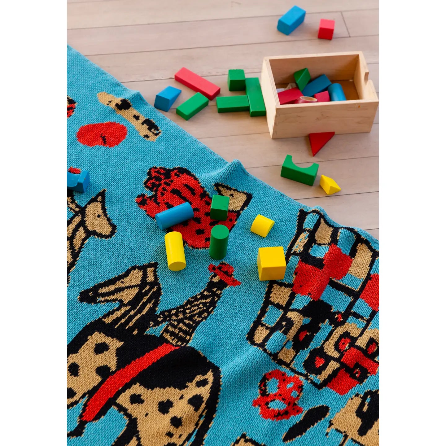 Child Cowboys Turquoise Blanket