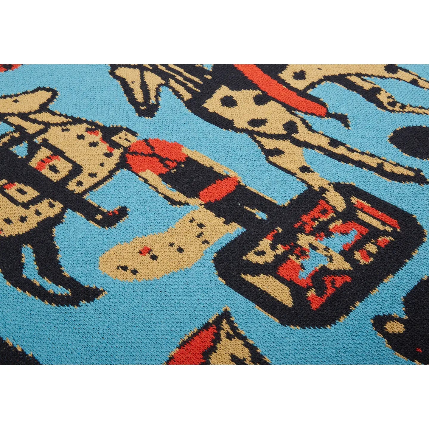 Child Cowboys Turquoise Blanket