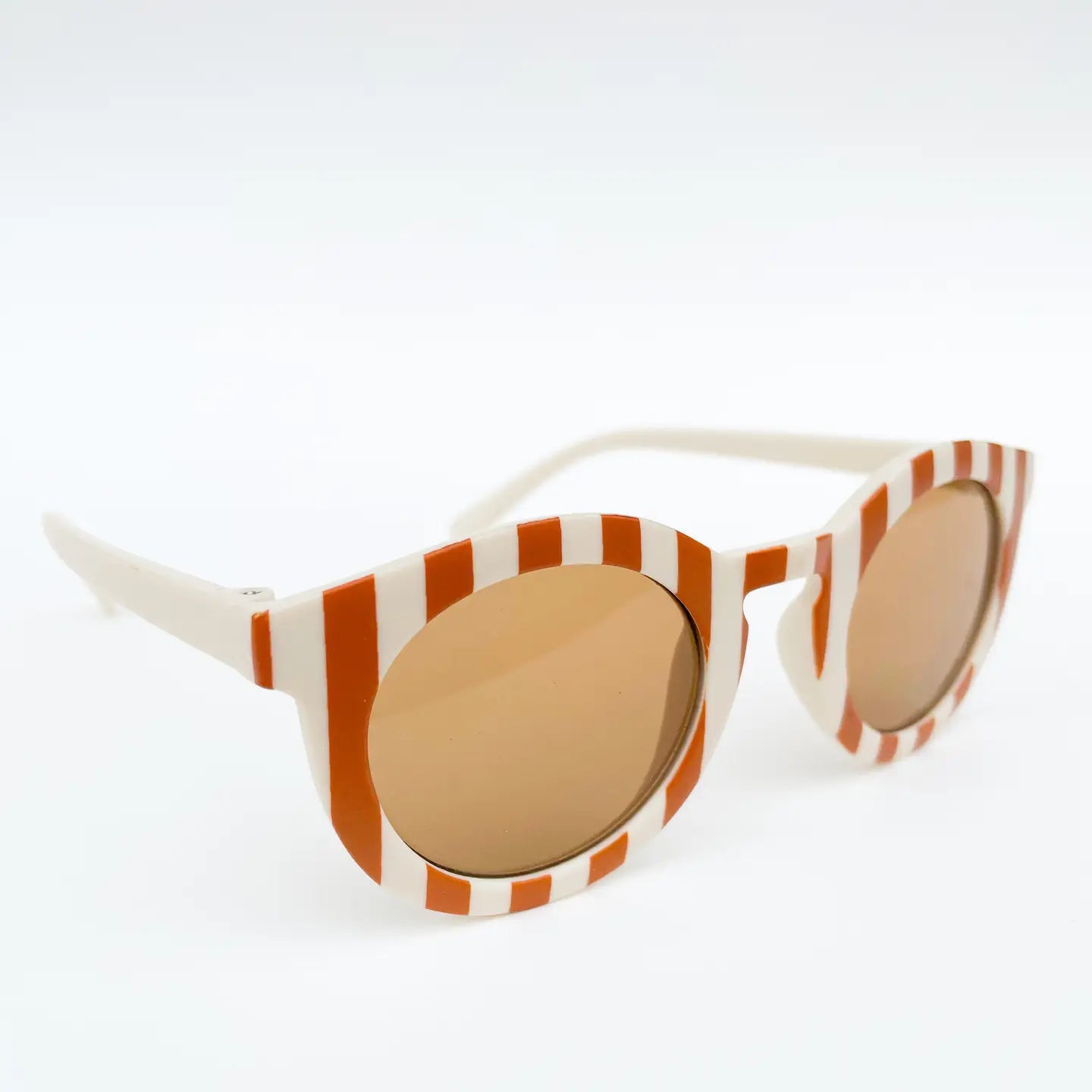 Kid's Striped Sunglasses | Cream + Tan