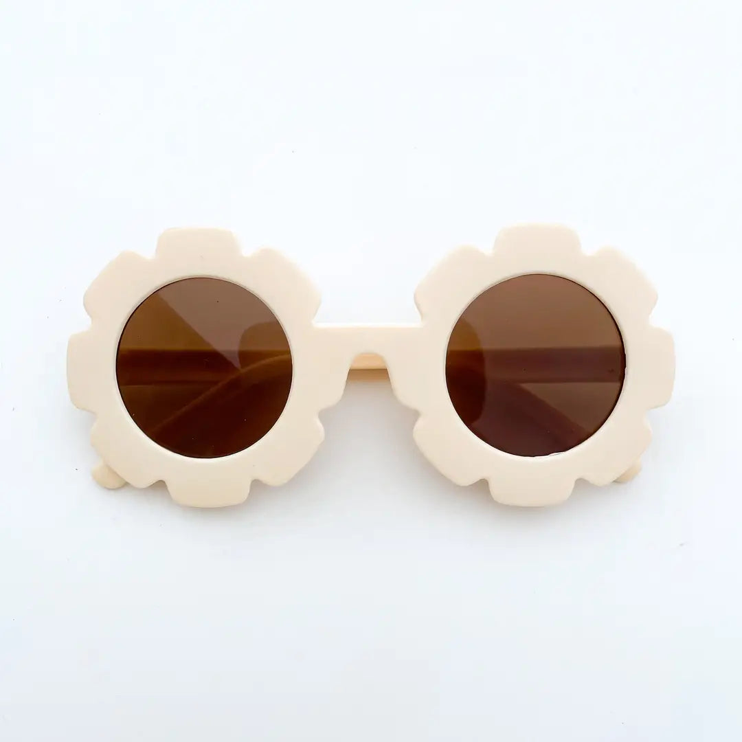 Daisy Day Flower Sunglasses | Latte