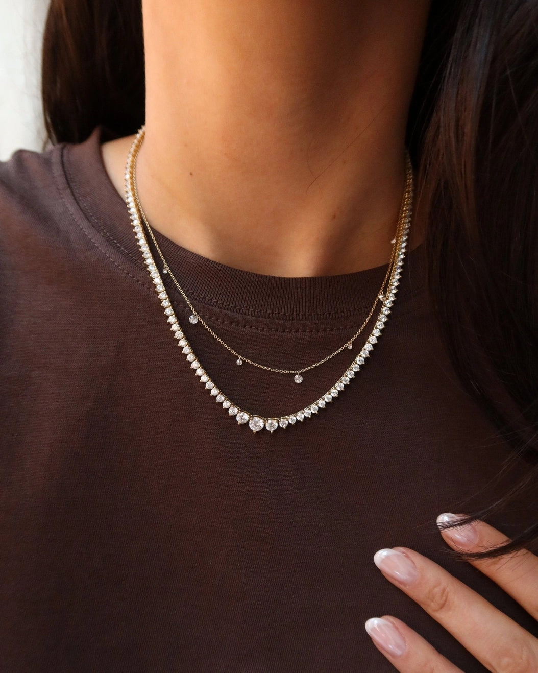 Daphne Gradient Tennis Necklace