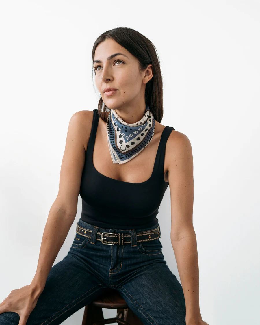 Denim Horseshoe | Bandana