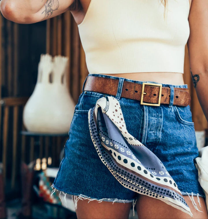 Denim Horseshoe | Bandana