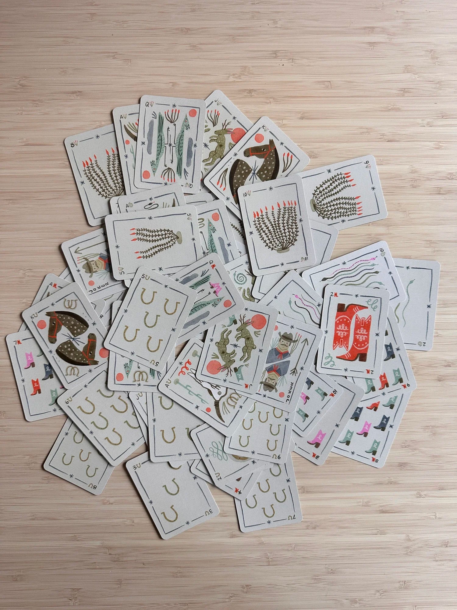 Desert Deck Hand-Drawn Playing Cards