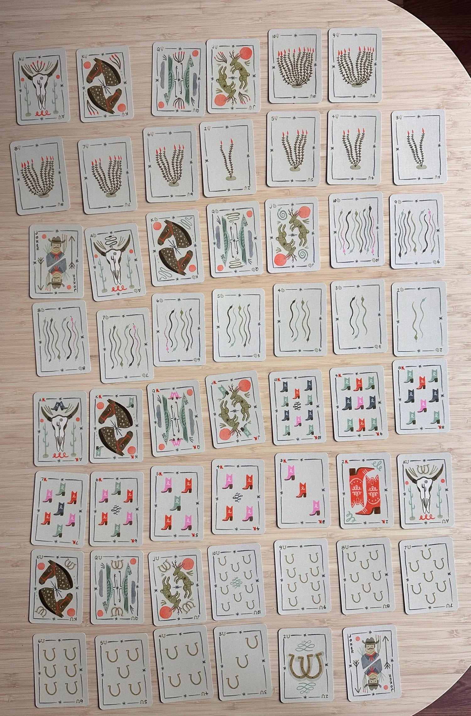 Desert Deck Hand-Drawn Playing Cards
