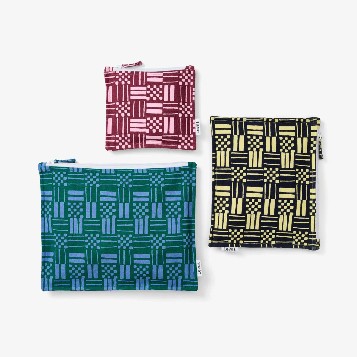 Zip Pouch Set | Escher Meadow