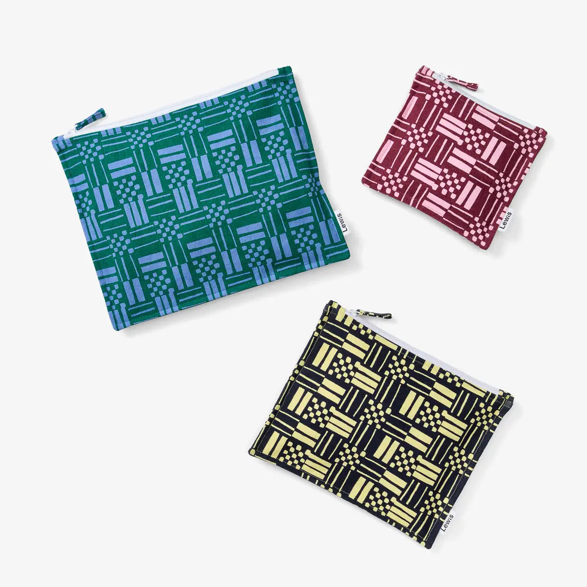 Zip Pouch Set | Escher Meadow