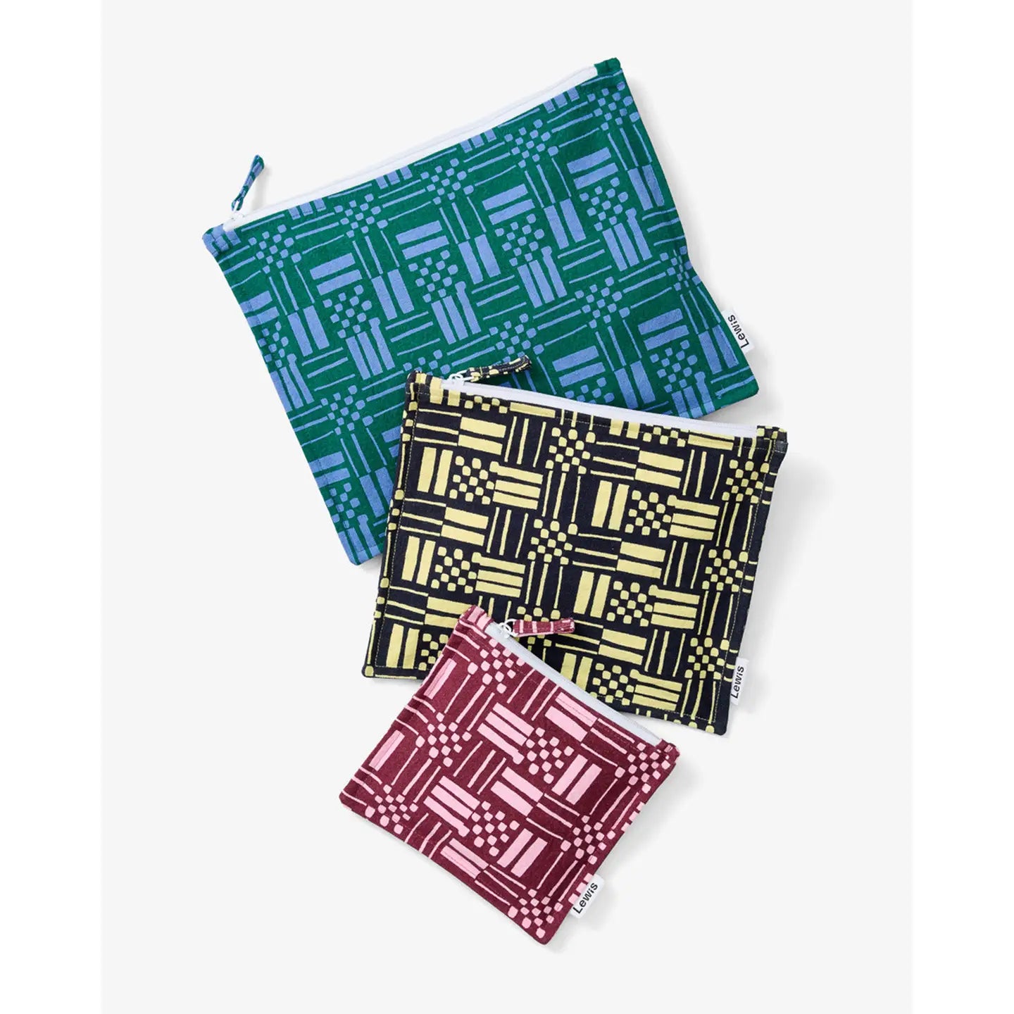 Zip Pouch Set | Escher Meadow