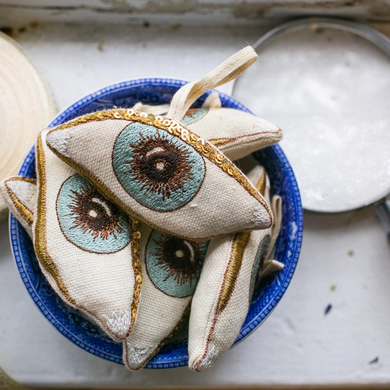 Evil Eye | Cotton & Lavender Stuffed Ornament