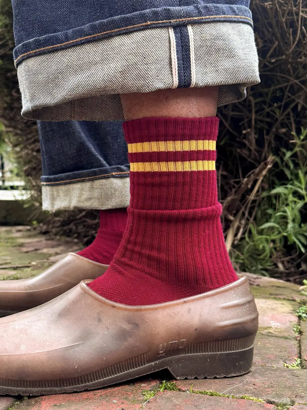 Extended Boyfriend Socks | Cardinal