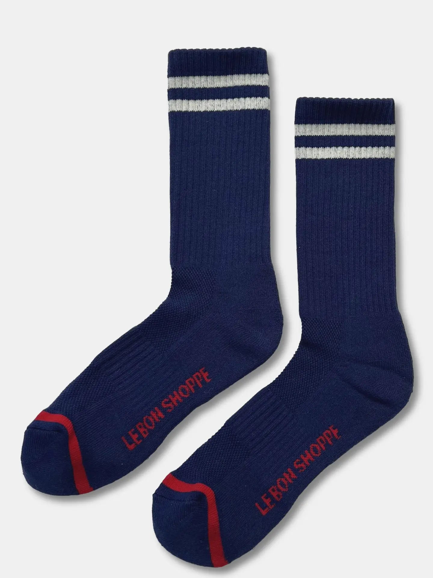 Extended Boyfriend Socks | Navy