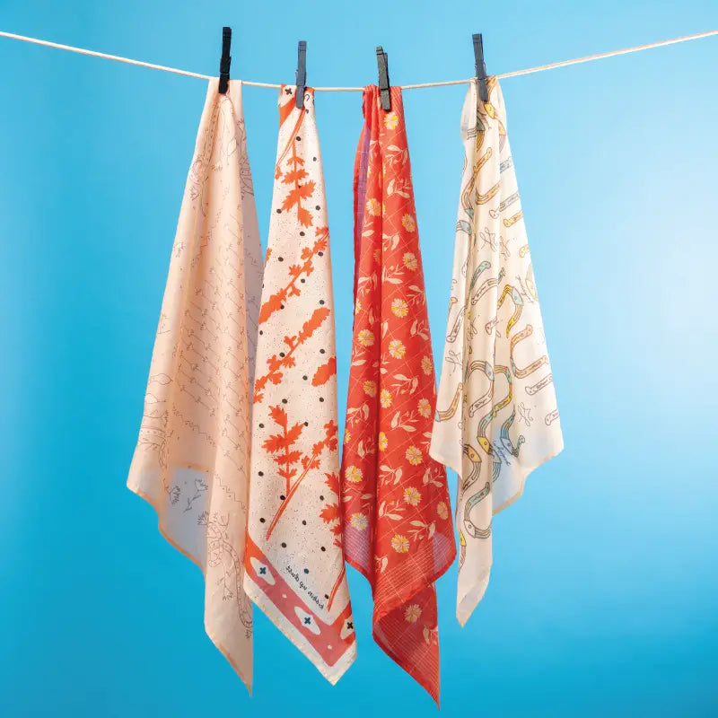 'Giddy Up' | Cotton Voile Bandana in Cream