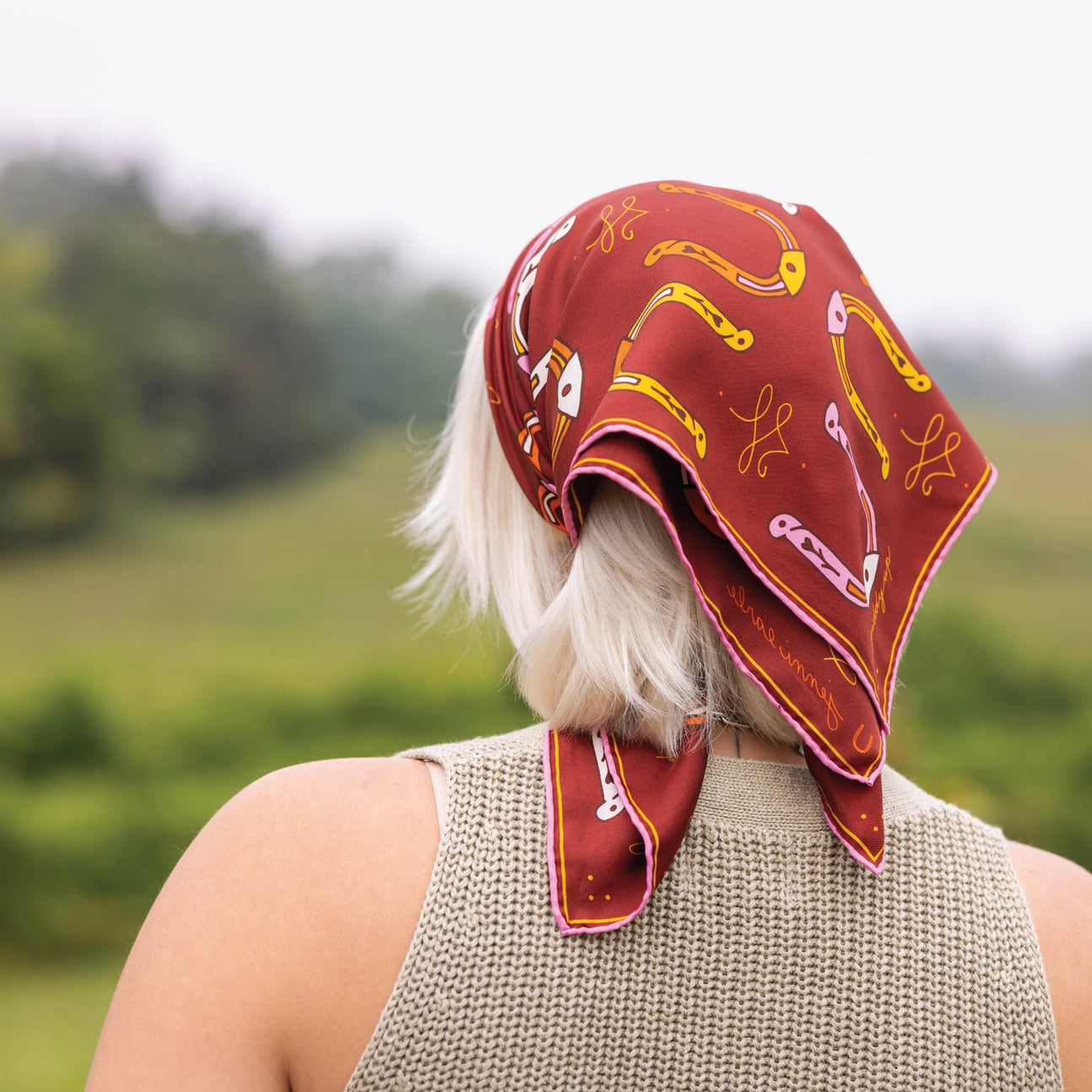 “Giddy Up” | Silk Scarf