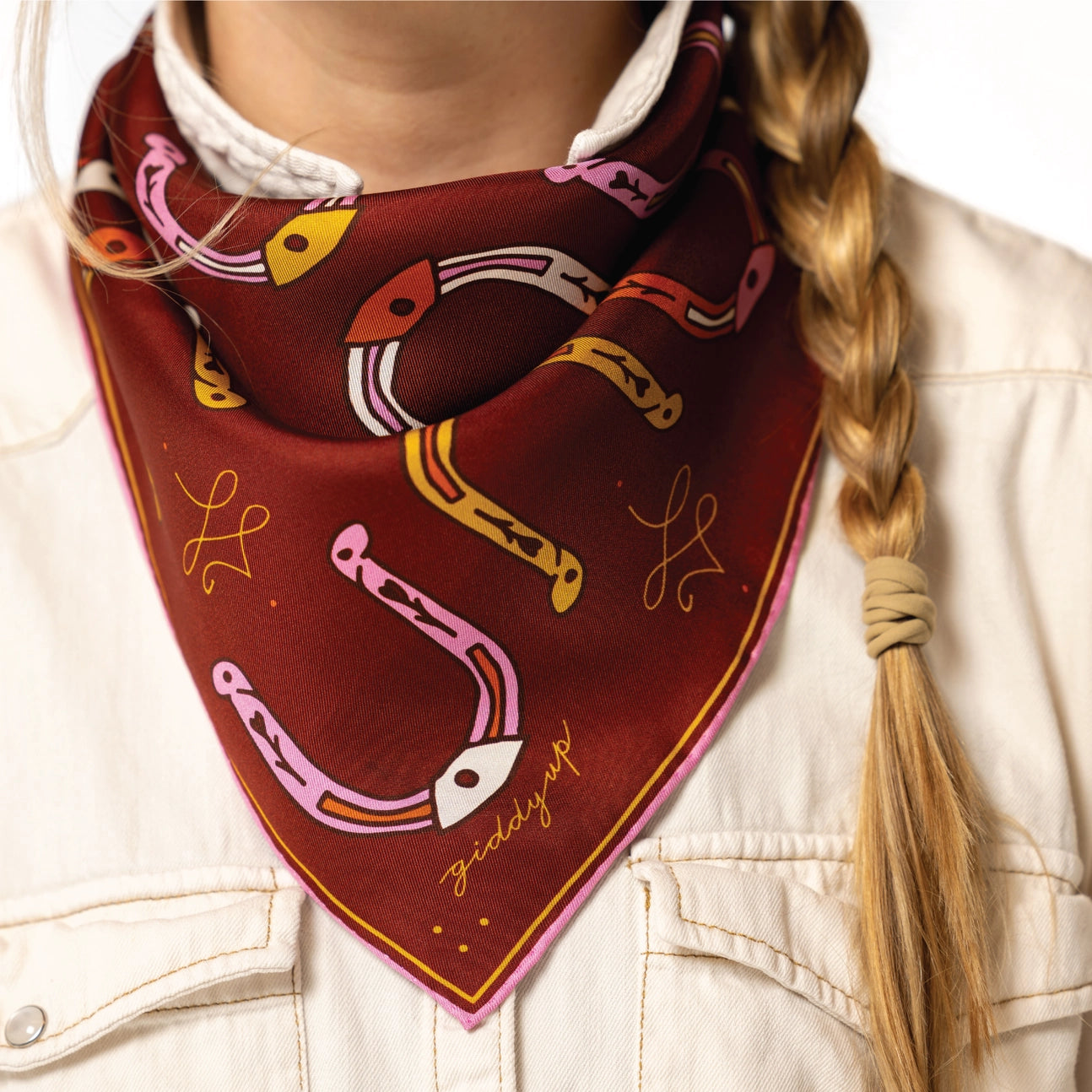 “Giddy Up” | Silk Scarf