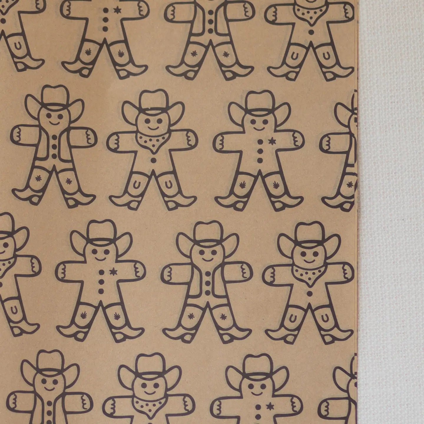 Gingerbread Cowpokes | Holiday Tissue Paper