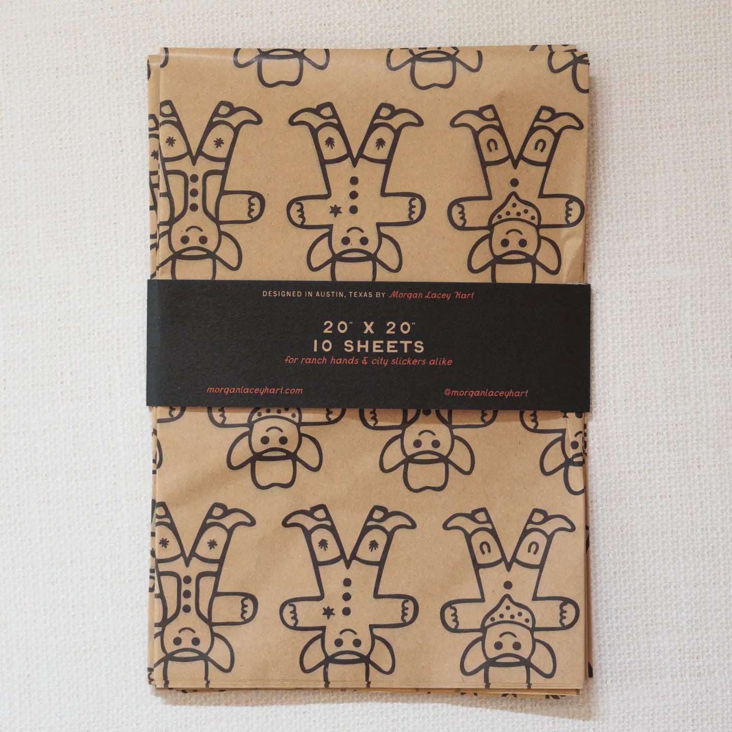 Gingerbread Cowpokes | Holiday Tissue Paper