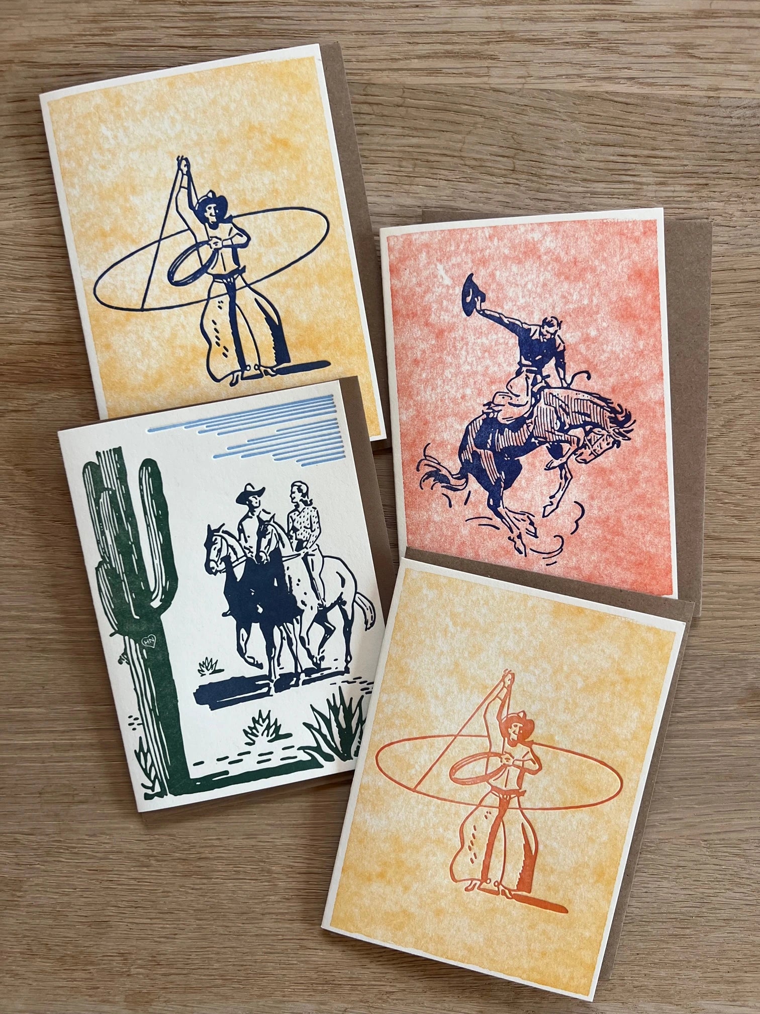 Buckin' Bronco | Letterpress Card