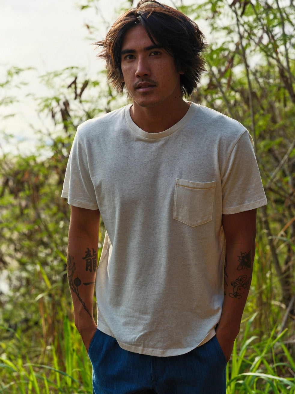 Hemp Pocket Tee | Natural