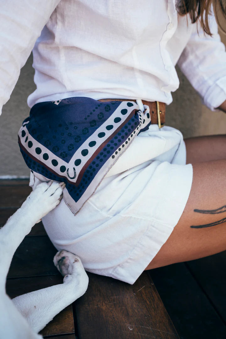 Indigo Horseshoe | Bandana