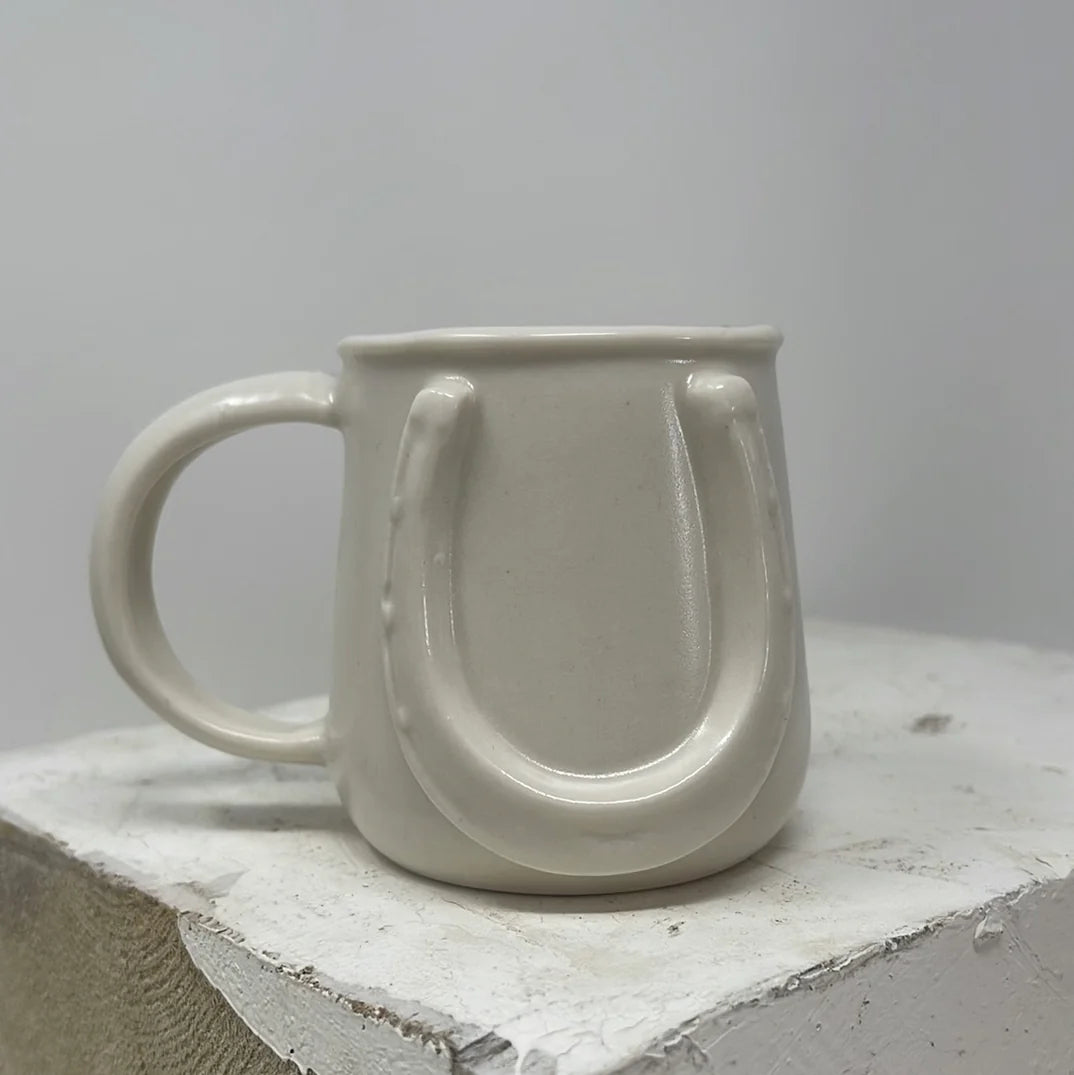 Porcelain Horseshoe Mug