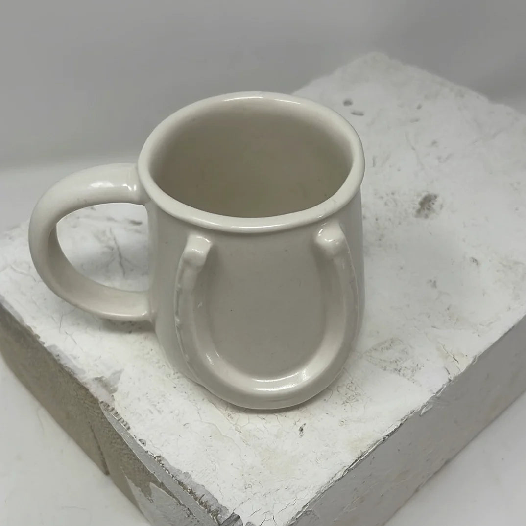 Porcelain Horseshoe Mug