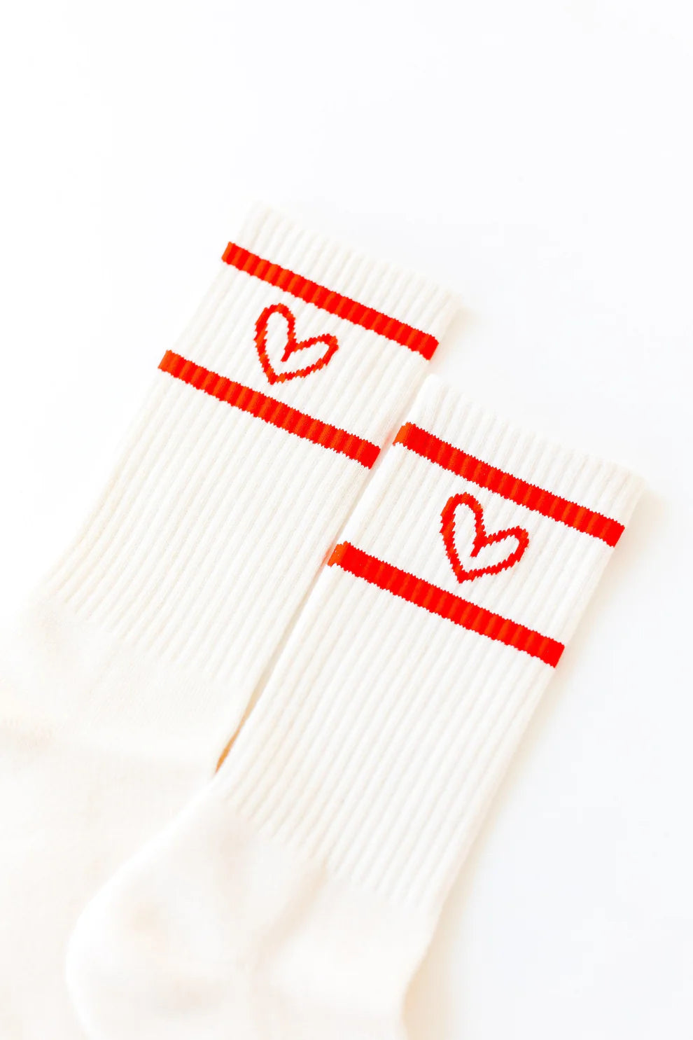 Imperfect Heart Socks | Red