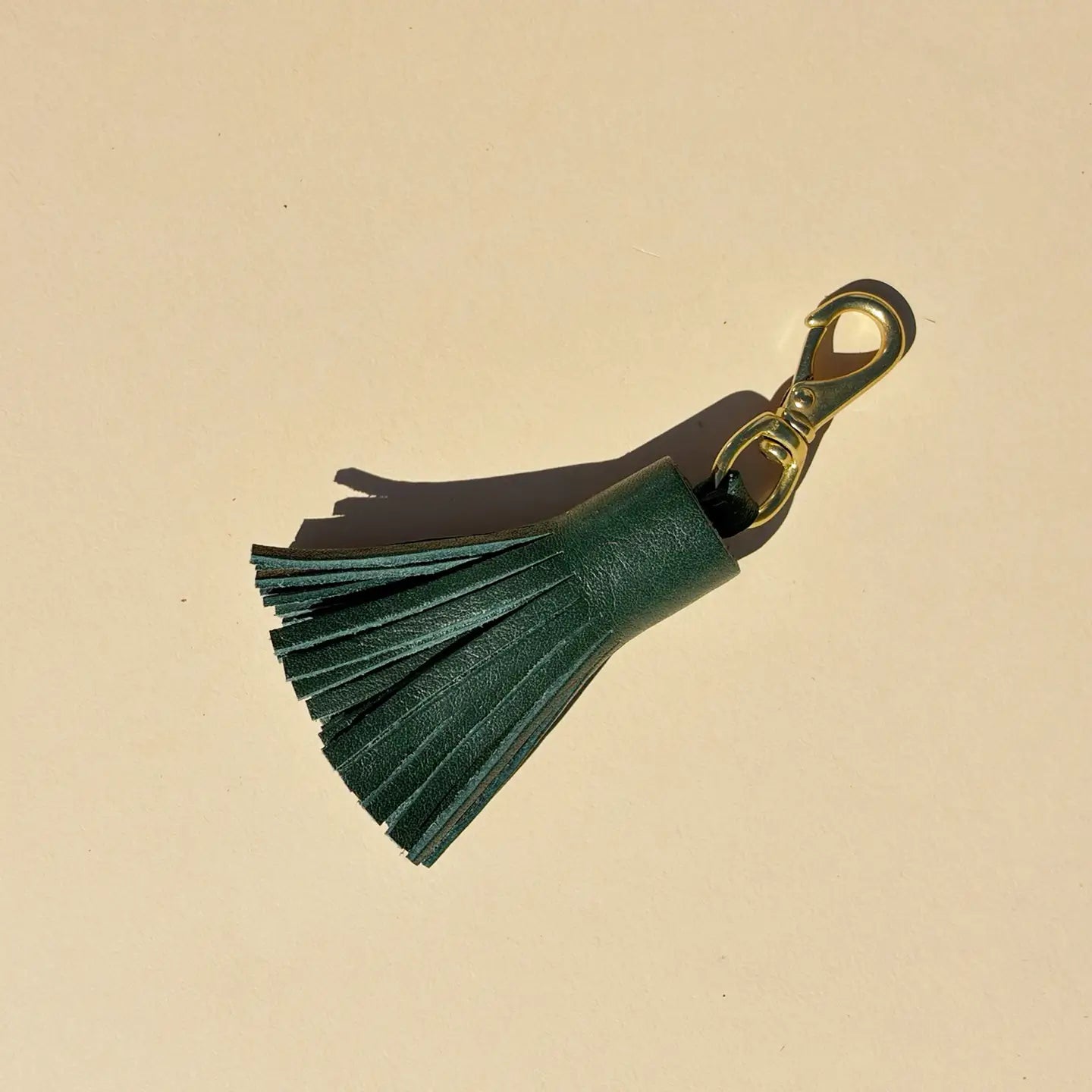 Kelp Leather Tassel Keychain