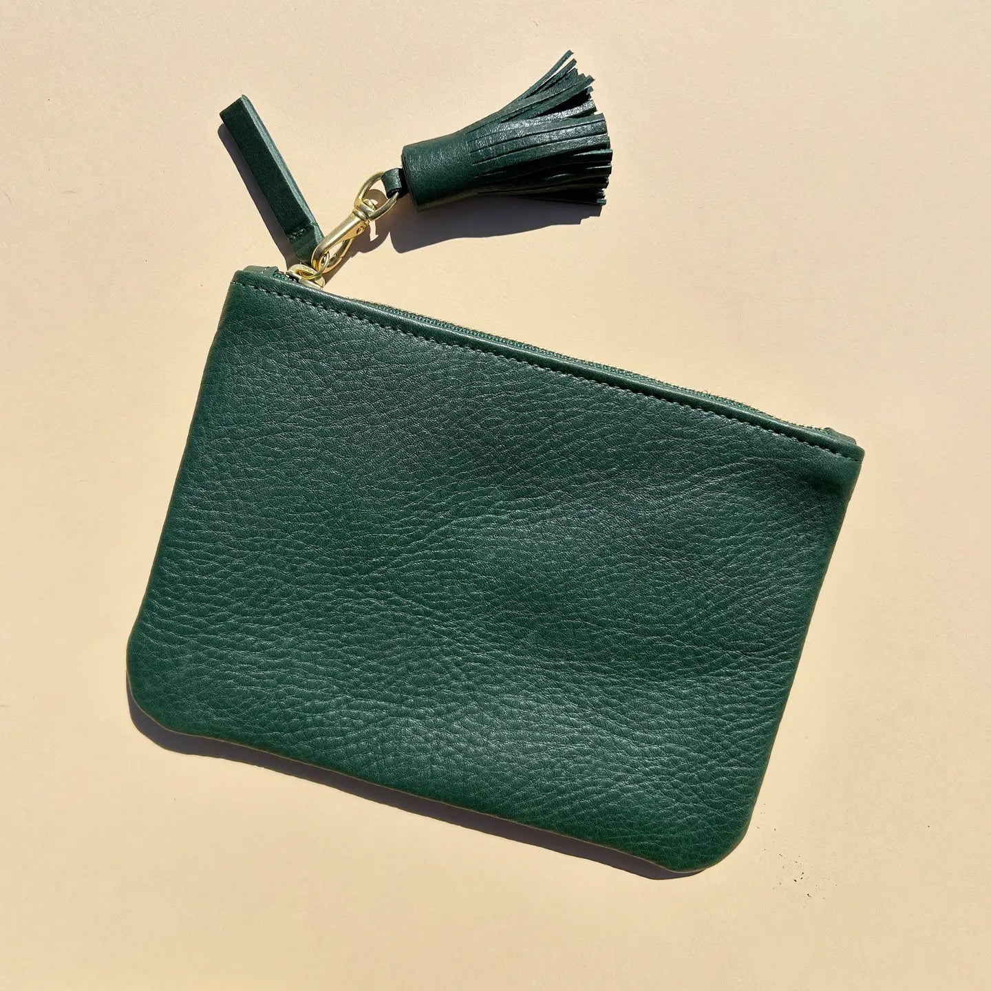 Kelp Leather Tassel Keychain